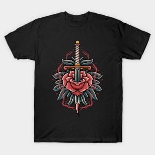 rose and knife T-Shirt